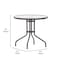 Flash Furniture Bellamy 31.5'' Bronze Round Tempered Glass Metal Table TLH-070-2-BZ-GG - alternate 6